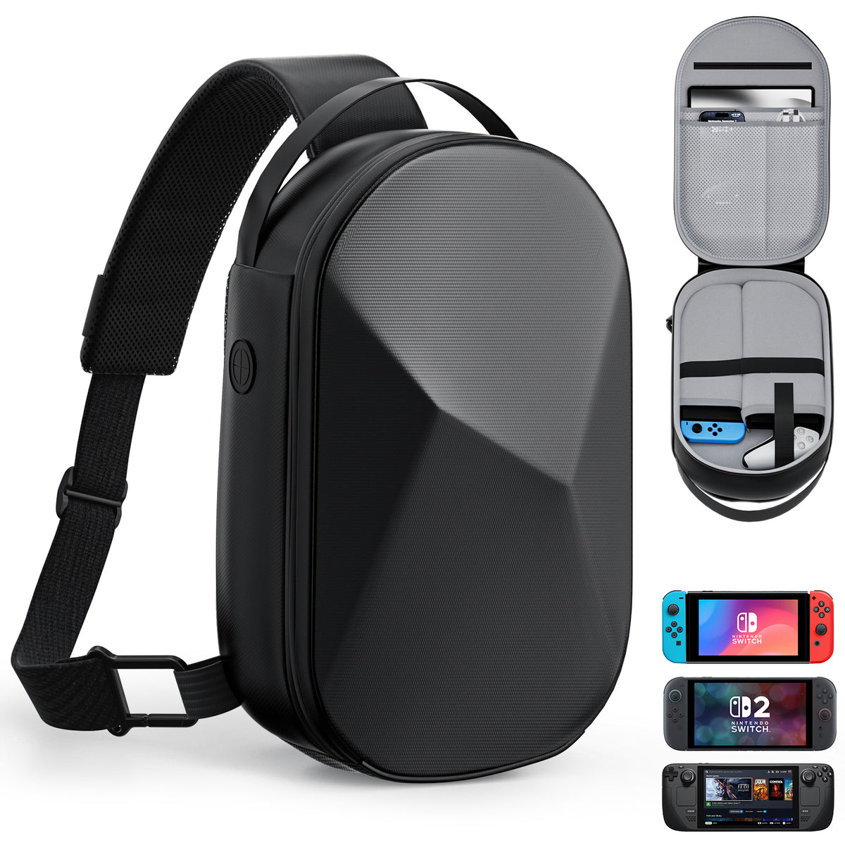 Shockproof Crossbody Bag for Nintendo Switch2 / Steam Deck