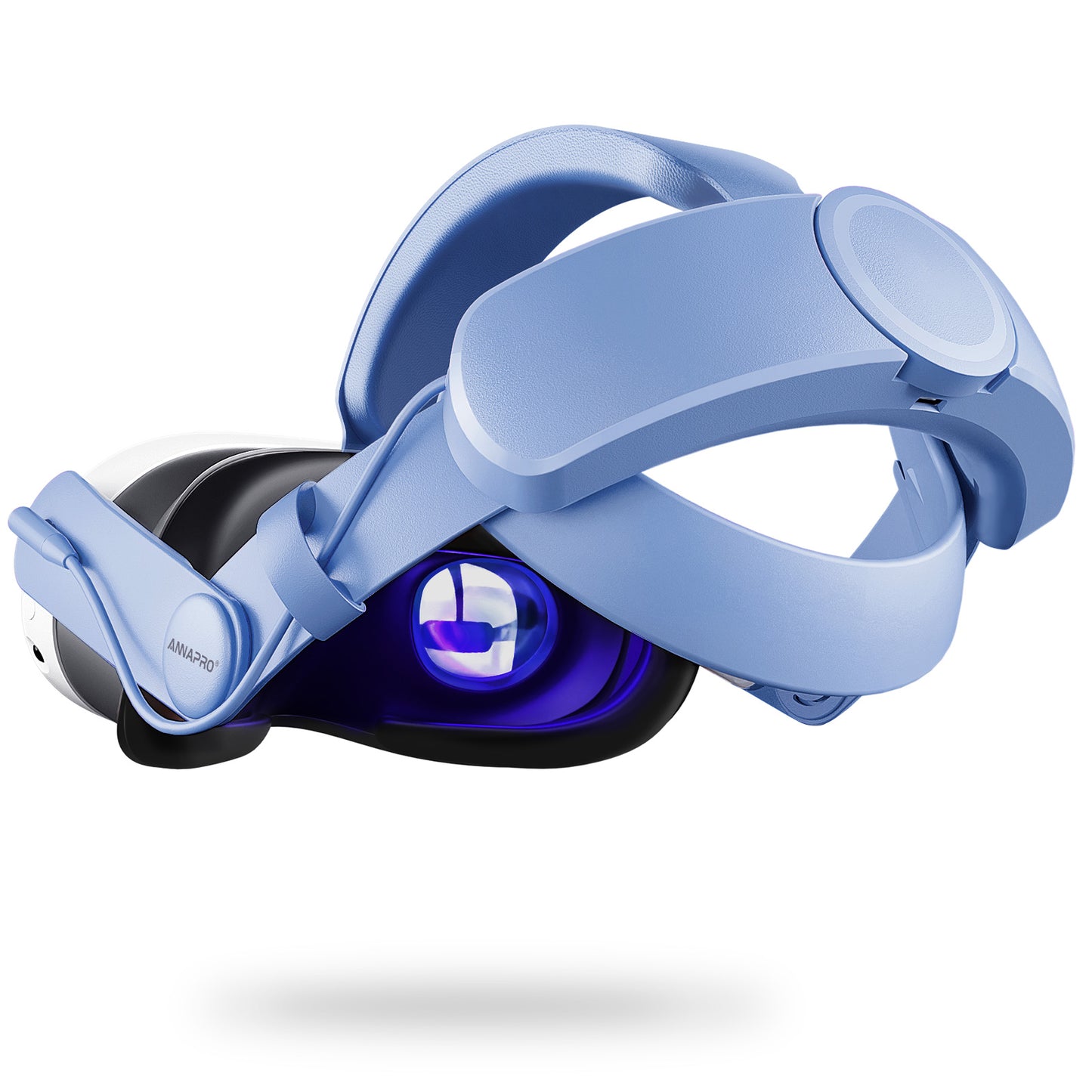 ANNAPRO VR Headstrap: Soft blue design for a comfortable, stylish VR experience.

