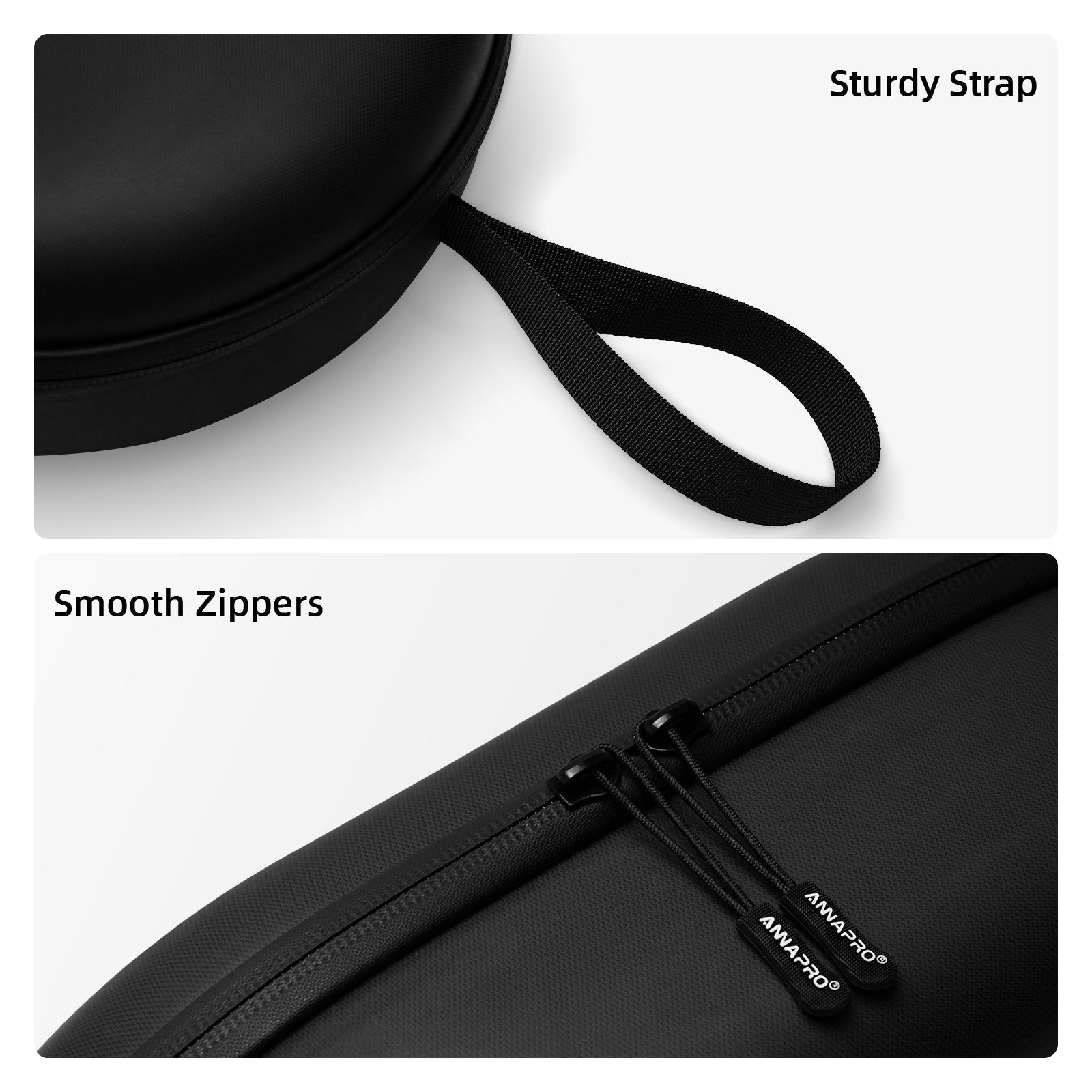 ANNAPRO Quest 3 Case: Sturdy strap + smooth zippers.

