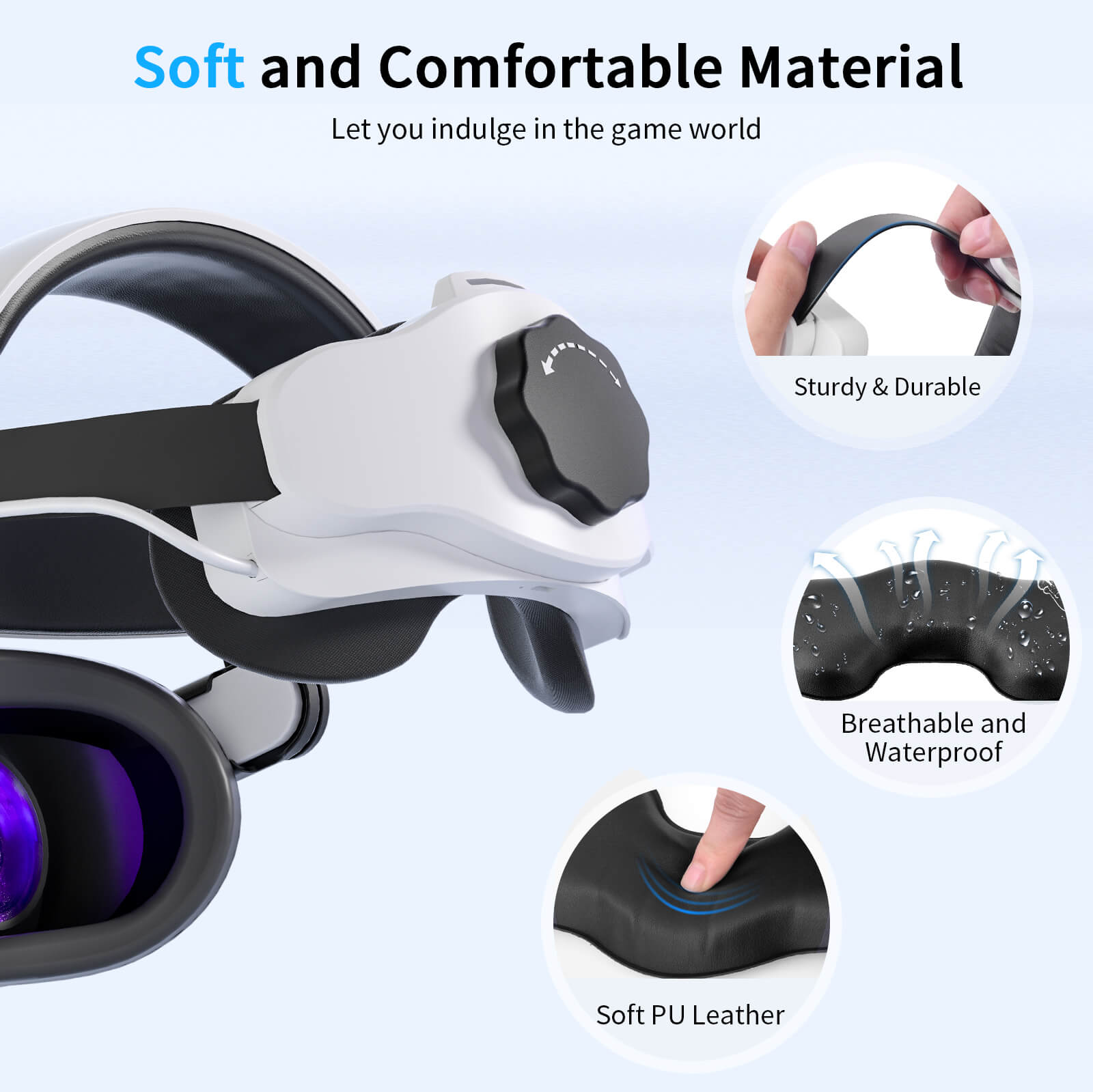 Battery Headstrap Compatible with Meta Quest 3 Head Strap Battery Pack  6000mAh Comfort for Oculus Quest 3 Head Strap
