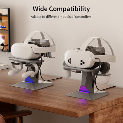Meta Quest 3 charging dock wide compatibility - ANNAPRO (fits different VR controller models)