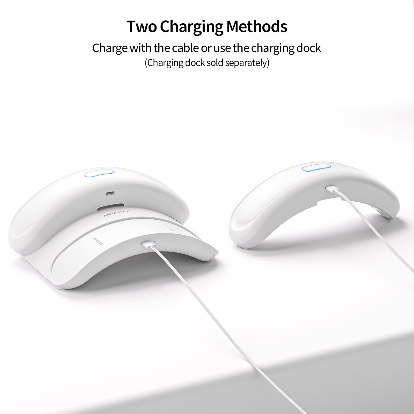 ANNAPRO Meta Quest 3 P1 Battery Charger: 2 methods (cable/dock, dock sold separately)
