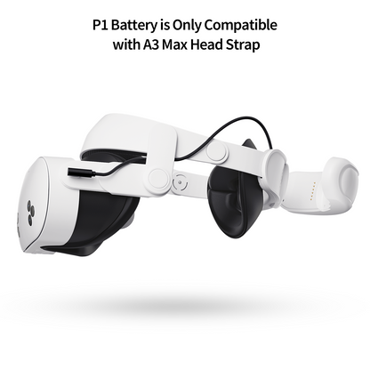 ANNAPRO P1 Battery (Meta Quest 3): Only compatible with A3 Max Head Strap (paired with CS1 charging dock)
