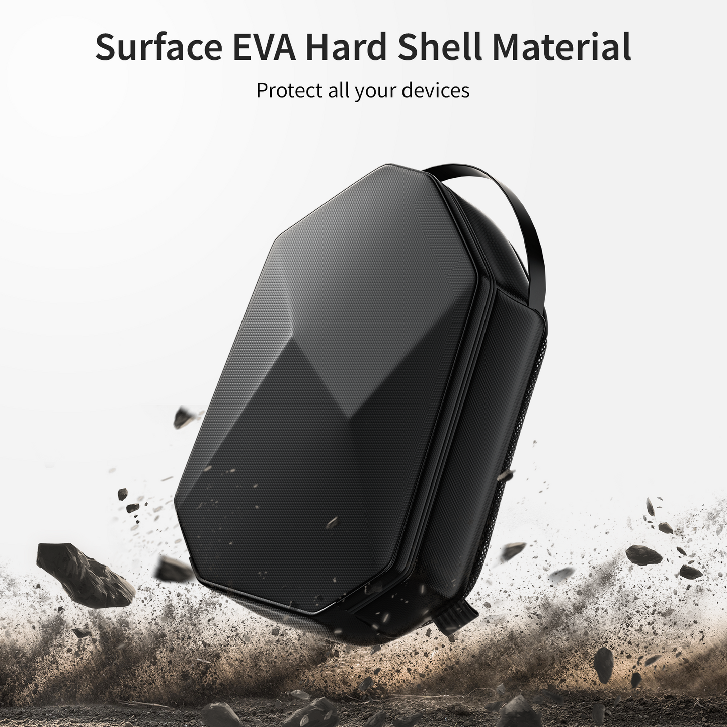 ANNAPRO VR Backpack: EVA hard shell for durable, shock-resistant protection of your gear.
